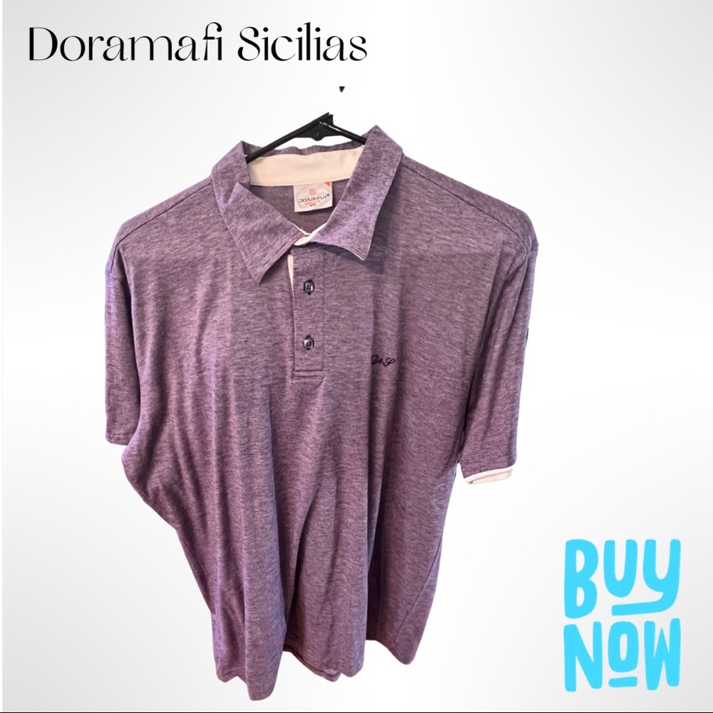 Men purple polo, size XXL more like XL